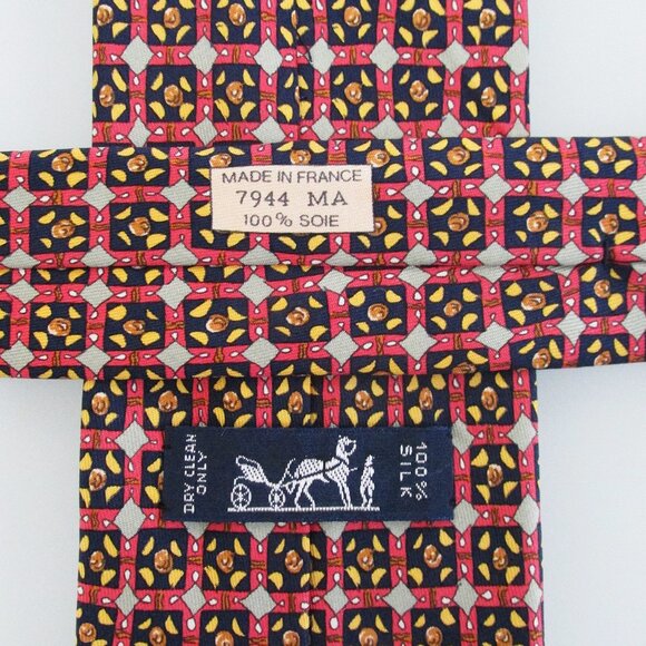 Hermes Vintage Men's Silk Tie - Picture 5 of 5